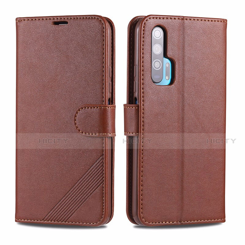 Funda de Cuero Cartera con Soporte Carcasa T12 para Huawei Honor 20 Pro