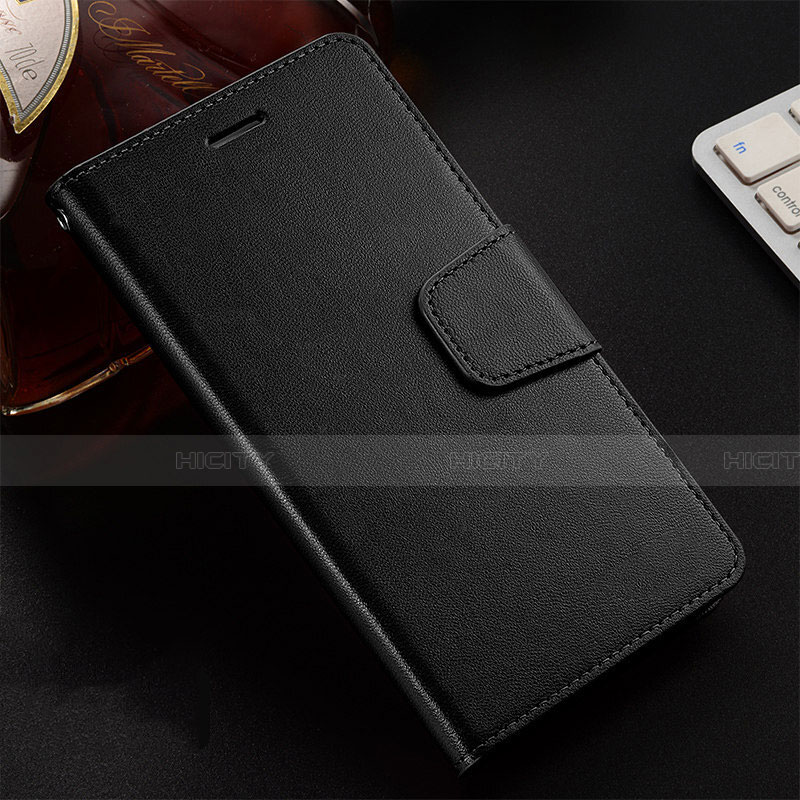 Funda de Cuero Cartera con Soporte Carcasa T12 para Huawei Honor 20E Negro