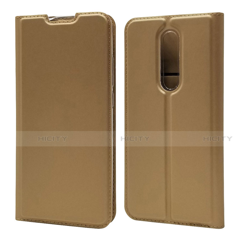 Funda de Cuero Cartera con Soporte Carcasa T12 para Xiaomi Mi 9T Pro Oro