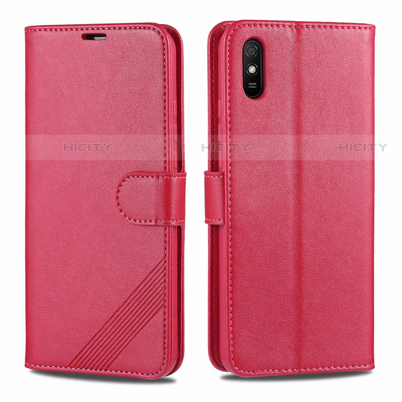 Funda de Cuero Cartera con Soporte Carcasa T12 para Xiaomi Redmi 9A