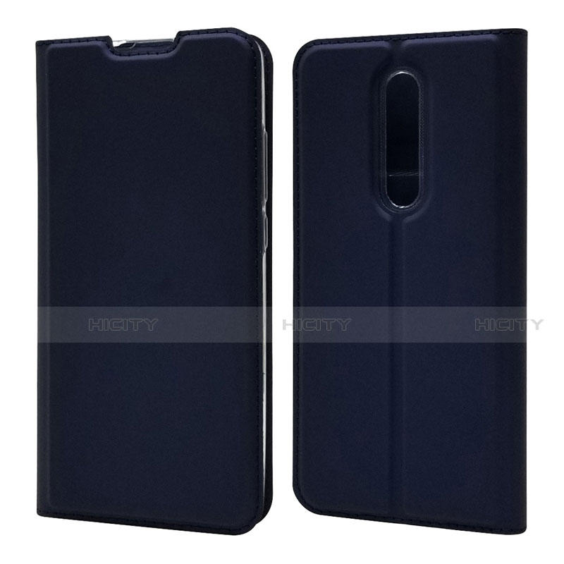 Funda de Cuero Cartera con Soporte Carcasa T12 para Xiaomi Redmi K20 Pro Azul