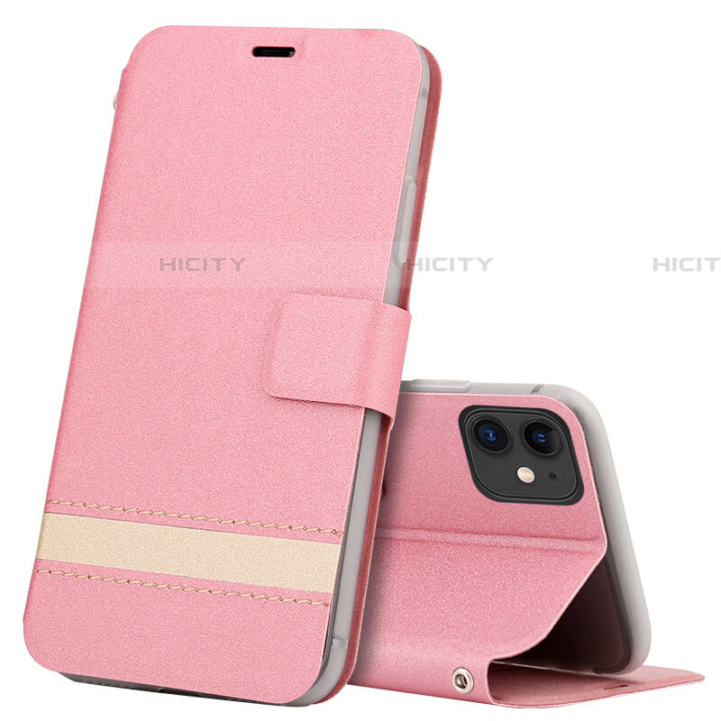 Funda de Cuero Cartera con Soporte Carcasa T14 para Apple iPhone 11