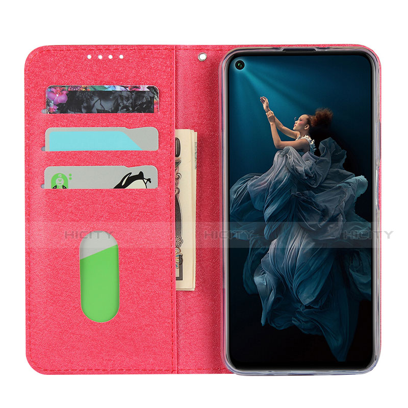 Funda de Cuero Cartera con Soporte Carcasa T14 para Huawei Honor 20