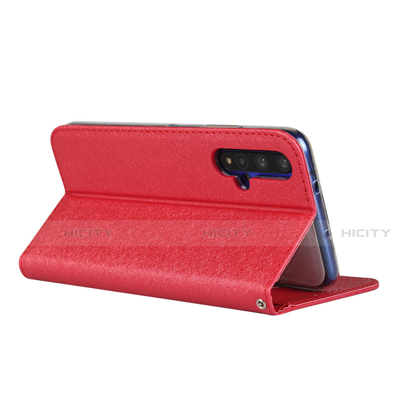 Funda de Cuero Cartera con Soporte Carcasa T14 para Huawei Honor 20