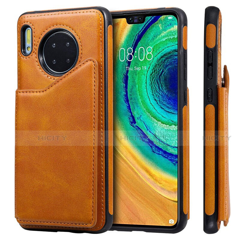 Funda de Cuero Cartera con Soporte Carcasa T14 para Huawei Mate 30 5G