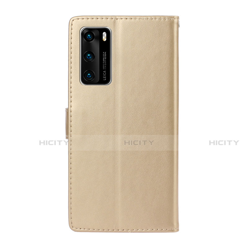 Funda de Cuero Cartera con Soporte Carcasa T14 para Huawei P40