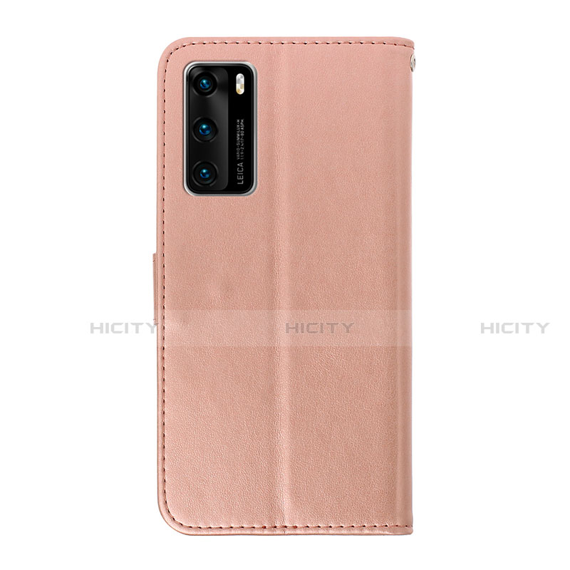 Funda de Cuero Cartera con Soporte Carcasa T14 para Huawei P40