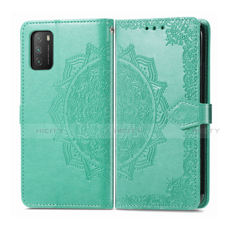 Funda de Cuero Cartera con Soporte Carcasa T14 para Xiaomi Poco M3