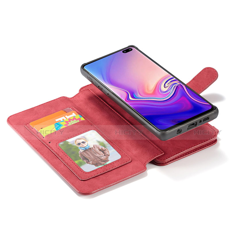 Funda de Cuero Cartera con Soporte Carcasa T15 para Samsung Galaxy S10 Plus