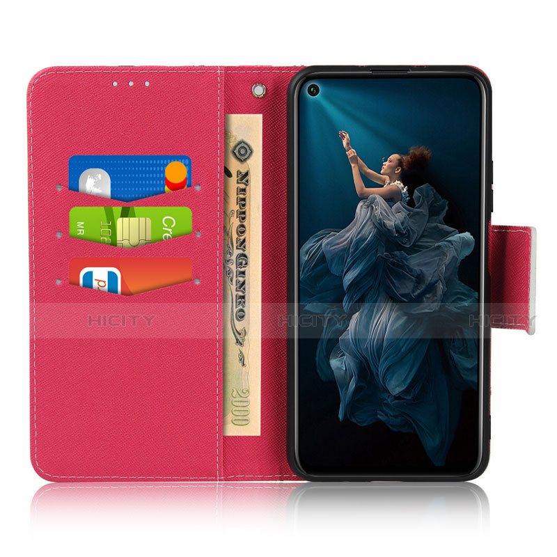 Funda de Cuero Cartera con Soporte Carcasa T17 para Huawei Honor 20 Pro