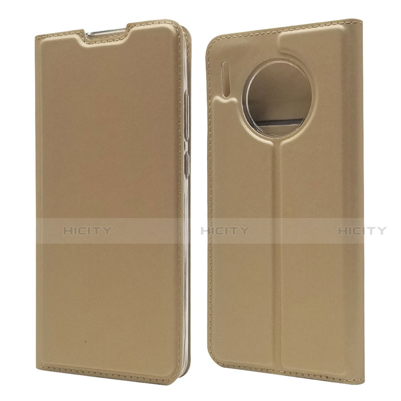 Funda de Cuero Cartera con Soporte Carcasa T17 para Huawei Mate 30 5G Oro