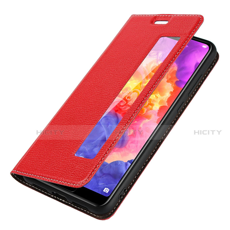 Funda de Cuero Cartera con Soporte Carcasa T17 para Huawei P20 Pro