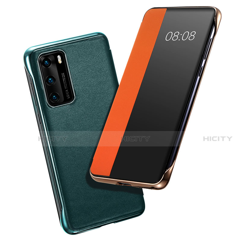 Funda de Cuero Cartera con Soporte Carcasa T17 para Huawei P40