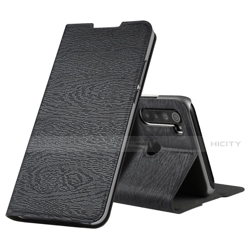 Funda de Cuero Cartera con Soporte Carcasa T17 para Xiaomi Redmi Note 8T Negro
