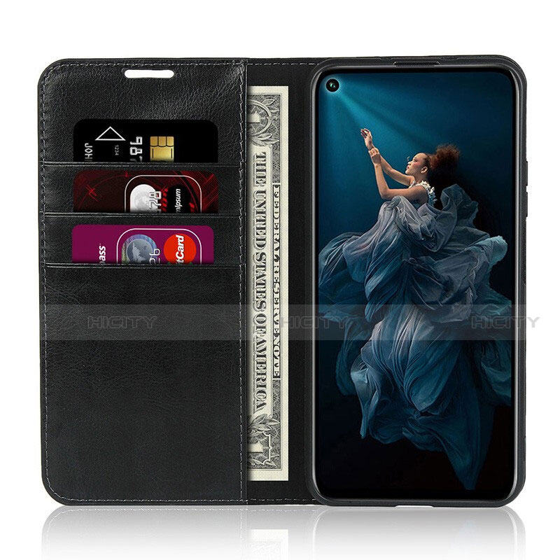 Funda de Cuero Cartera con Soporte Carcasa T18 para Huawei Honor 20