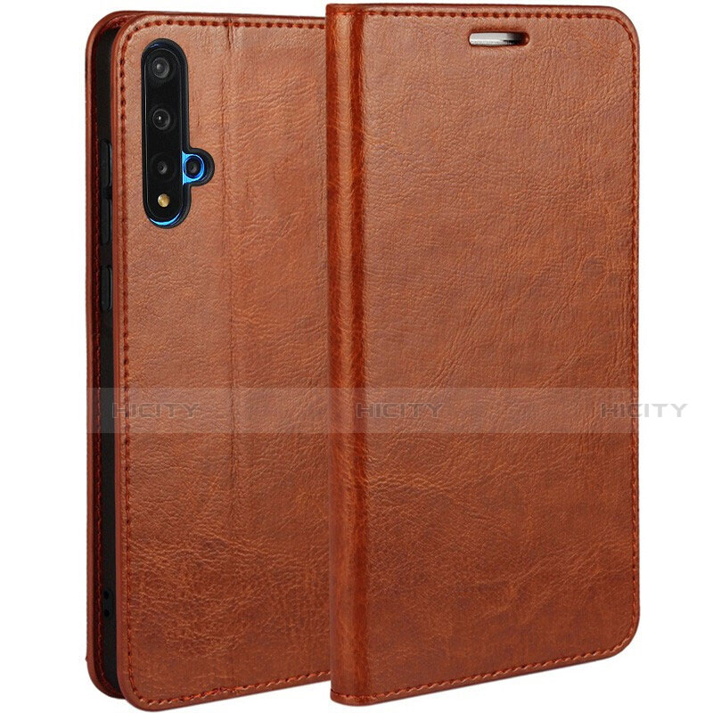 Funda de Cuero Cartera con Soporte Carcasa T18 para Huawei Nova 5T