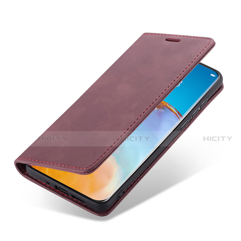 Funda de Cuero Cartera con Soporte Carcasa T18 para Huawei P40