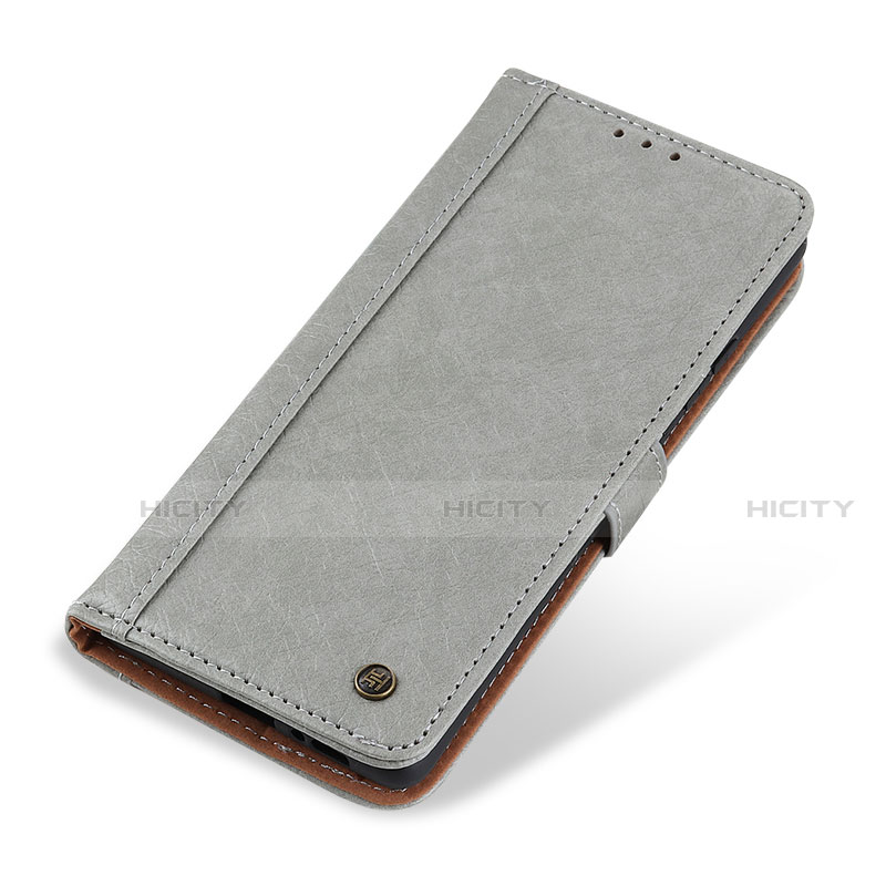 Funda de Cuero Cartera con Soporte Carcasa T19 para Apple iPhone 13 Pro Max Gris