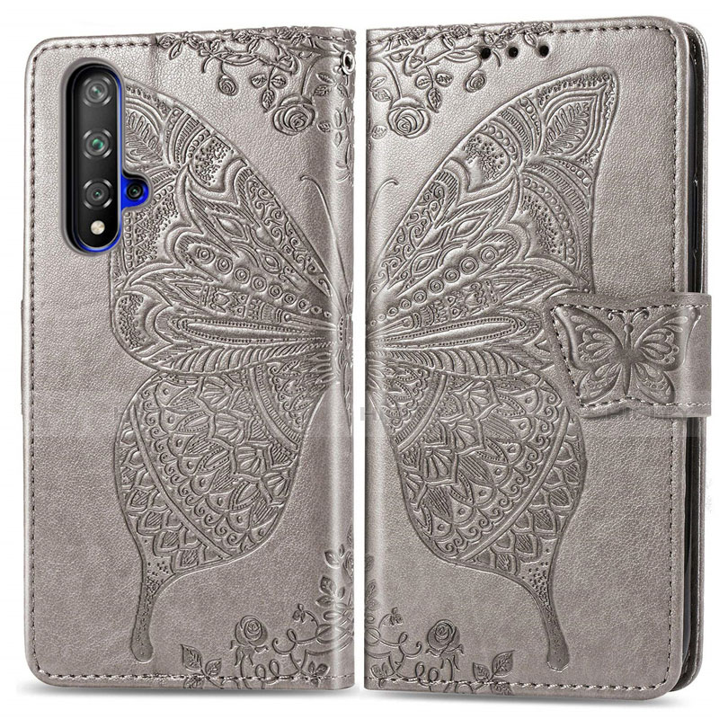 Funda de Cuero Cartera con Soporte Carcasa T19 para Huawei Honor 20S