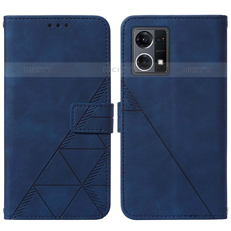 Funda de Cuero Cartera con Soporte Carcasa Y01B para Oppo F21 Pro 4G