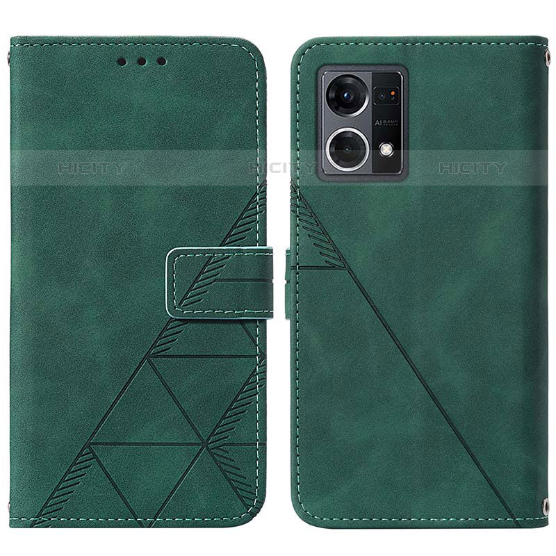 Funda de Cuero Cartera con Soporte Carcasa Y01B para Oppo F21 Pro 4G