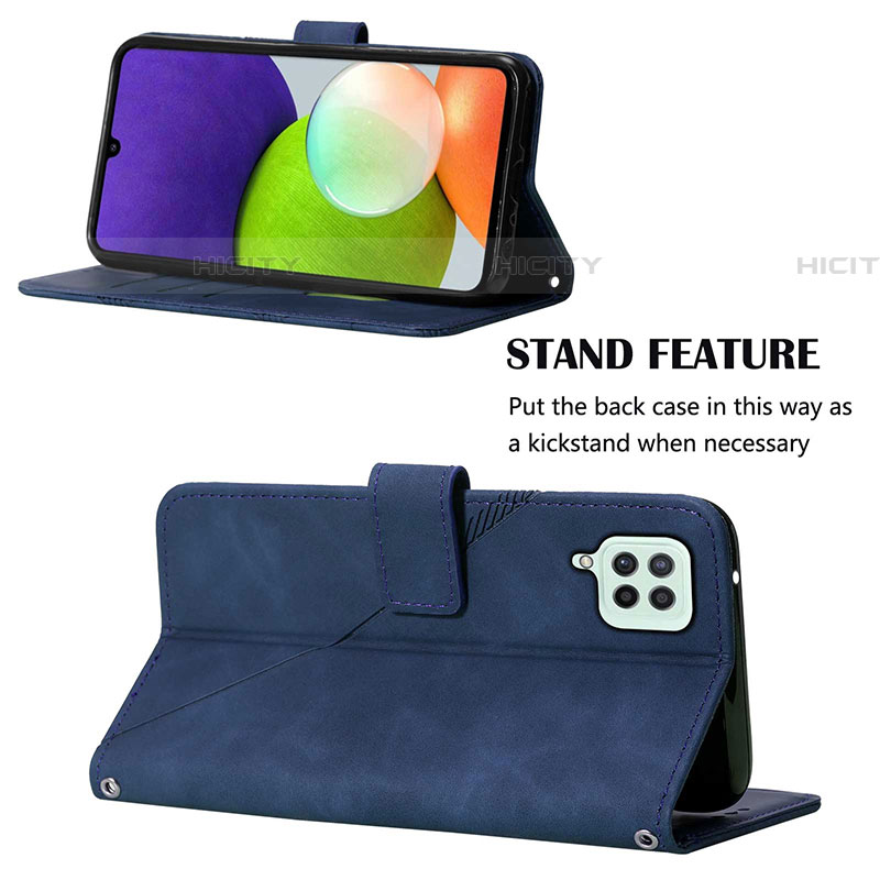 Funda de Cuero Cartera con Soporte Carcasa Y01B para Samsung Galaxy F22 4G