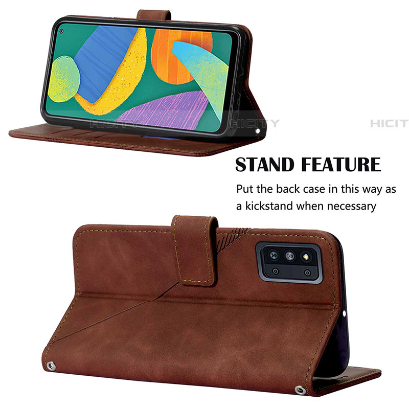 Funda de Cuero Cartera con Soporte Carcasa Y01B para Samsung Galaxy F52 5G