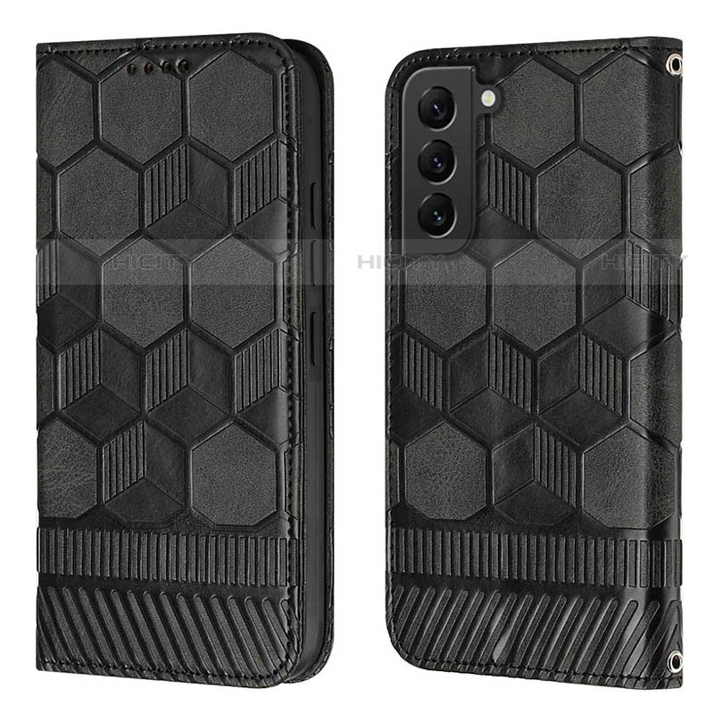 Funda de Cuero Cartera con Soporte Carcasa Y01B para Samsung Galaxy S21 5G Negro