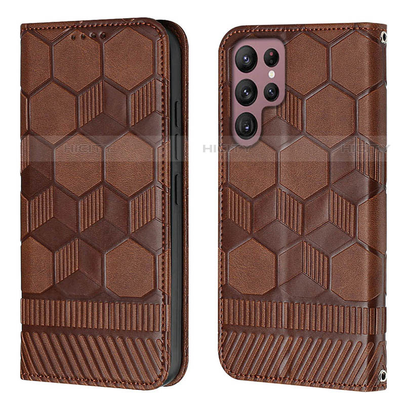 Funda de Cuero Cartera con Soporte Carcasa Y01B para Samsung Galaxy S22 Ultra 5G