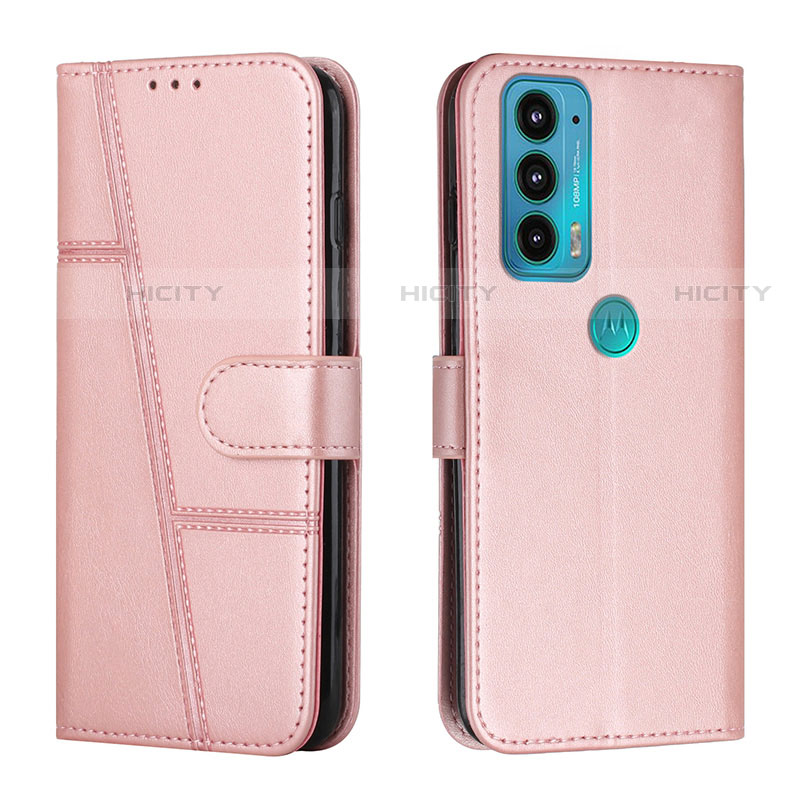 Funda de Cuero Cartera con Soporte Carcasa Y01X para Motorola Moto Edge Lite 5G