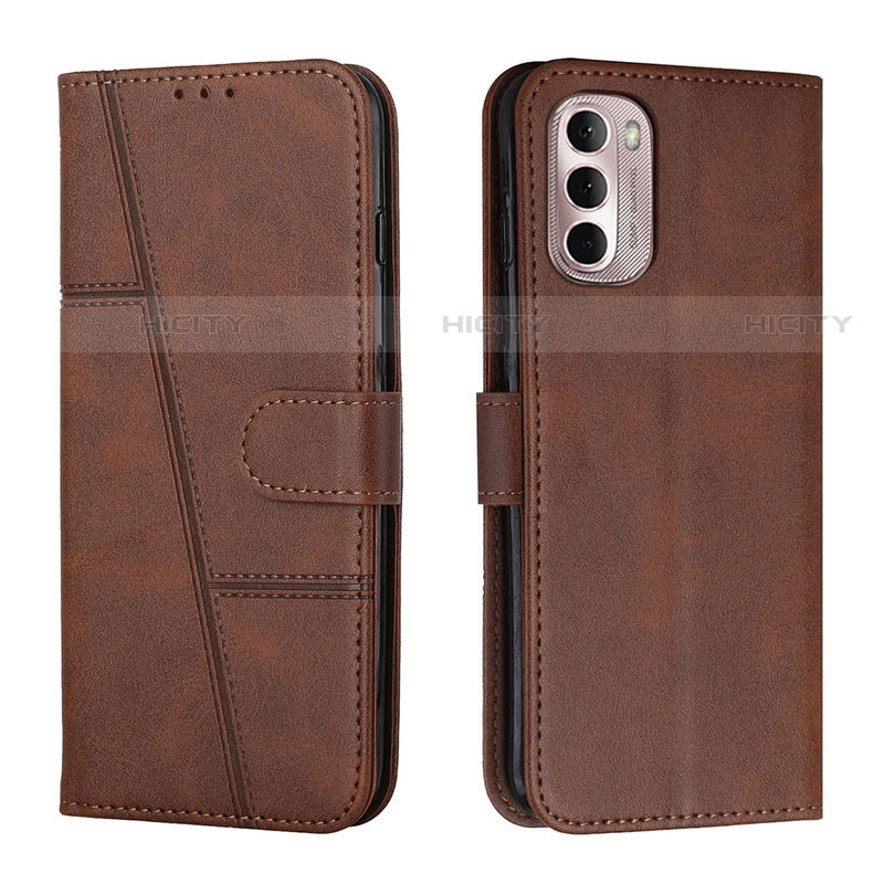 Funda de Cuero Cartera con Soporte Carcasa Y01X para Motorola Moto G Stylus (2022) 4G Marron