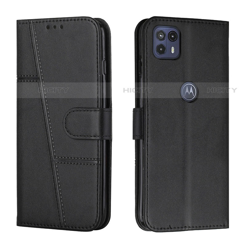 Funda de Cuero Cartera con Soporte Carcasa Y01X para Motorola Moto G50 5G Negro