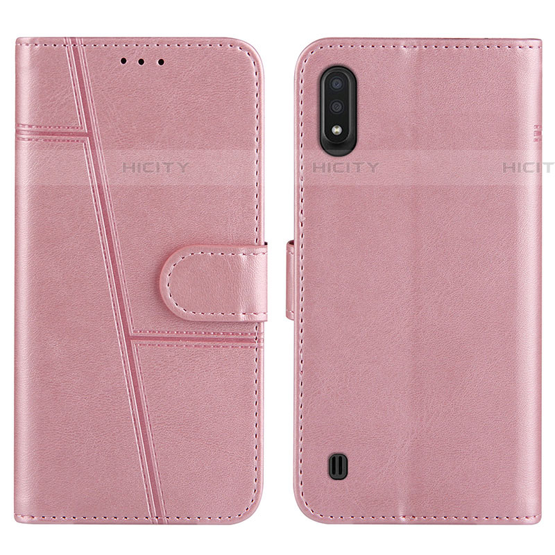 Funda de Cuero Cartera con Soporte Carcasa Y01X para Samsung Galaxy A01 SM-A015