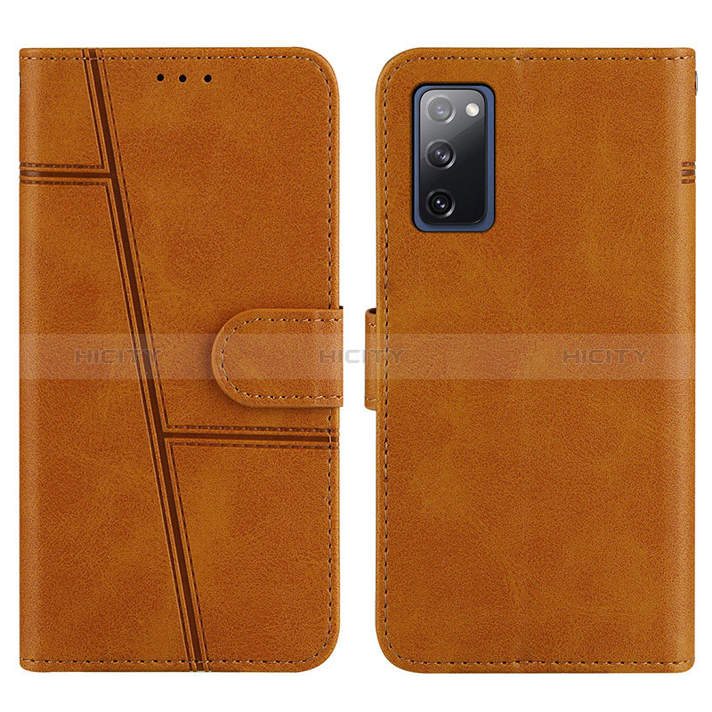 Funda de Cuero Cartera con Soporte Carcasa Y01X para Samsung Galaxy S20 FE 5G Marron Claro