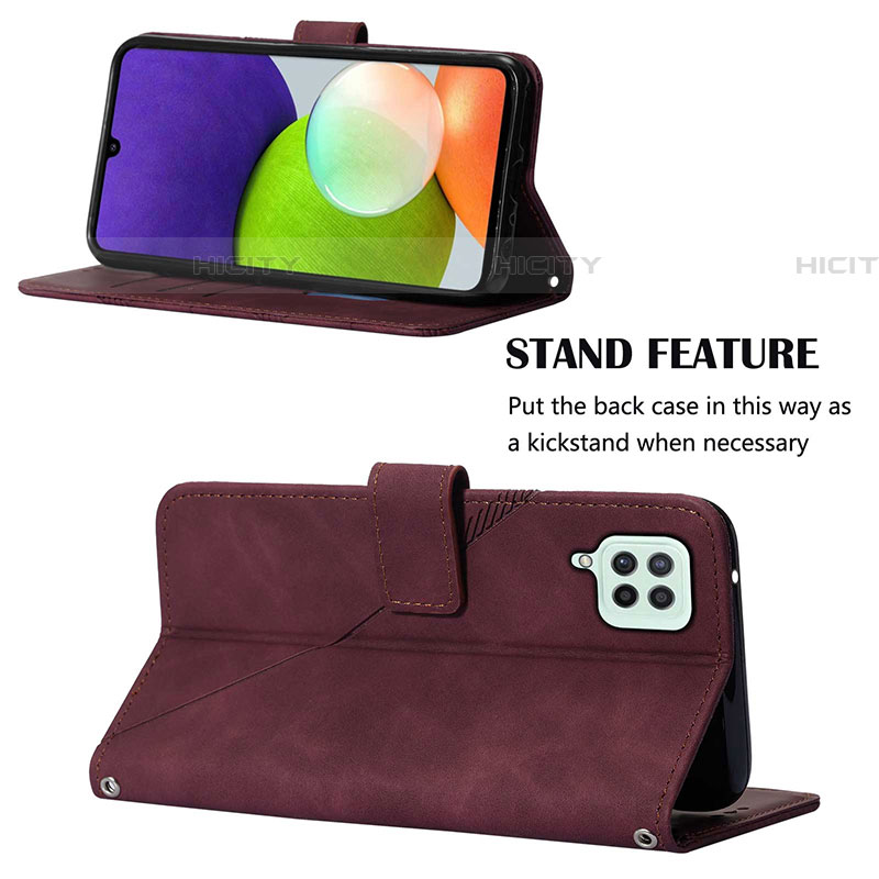 Funda de Cuero Cartera con Soporte Carcasa Y02B para Samsung Galaxy F22 4G