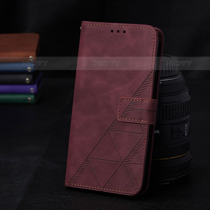 Funda de Cuero Cartera con Soporte Carcasa Y02B para Samsung Galaxy M32 4G Rojo Rosa