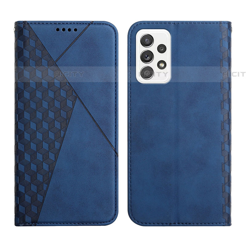 Funda de Cuero Cartera con Soporte Carcasa Y02X para Samsung Galaxy A72 5G Azul