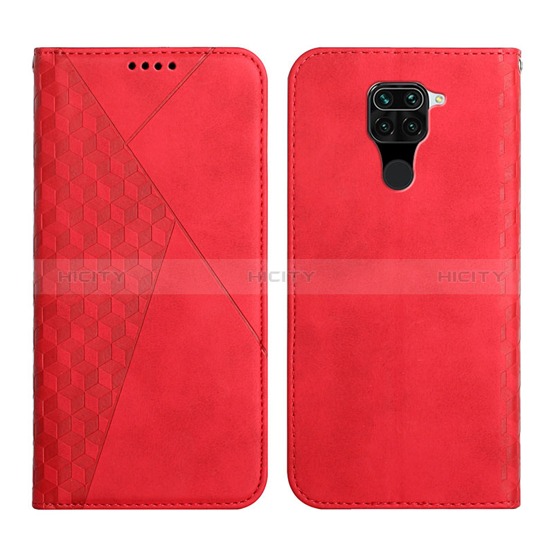 Funda de Cuero Cartera con Soporte Carcasa Y02X para Xiaomi Redmi Note 9 Rojo