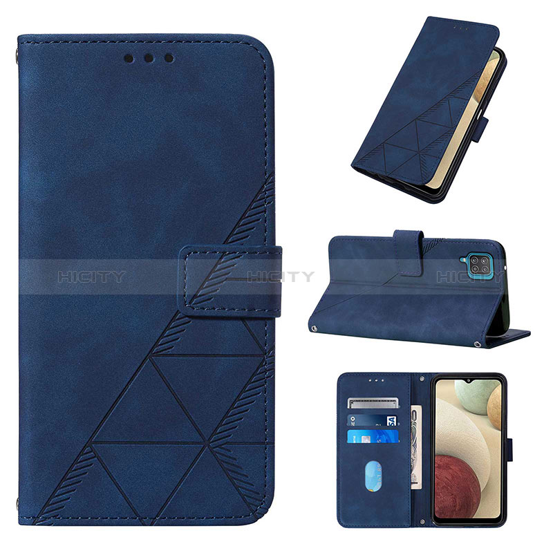 Funda de Cuero Cartera con Soporte Carcasa Y03B para Samsung Galaxy A12 Nacho