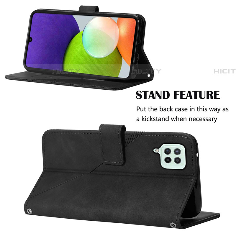 Funda de Cuero Cartera con Soporte Carcasa Y03B para Samsung Galaxy F22 4G