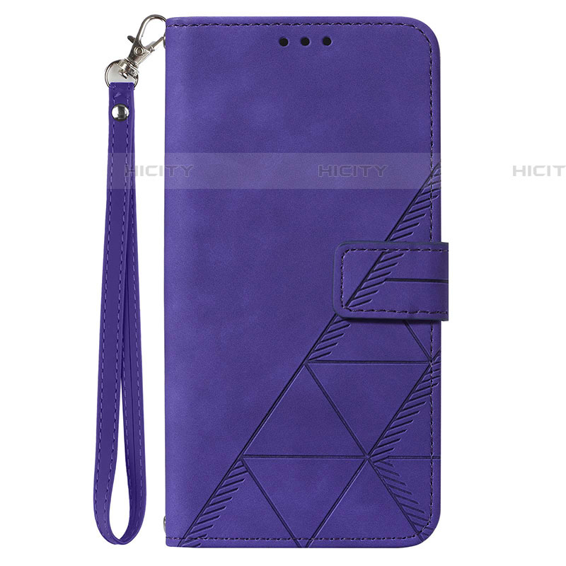 Funda de Cuero Cartera con Soporte Carcasa Y03B para Samsung Galaxy F22 4G Morado