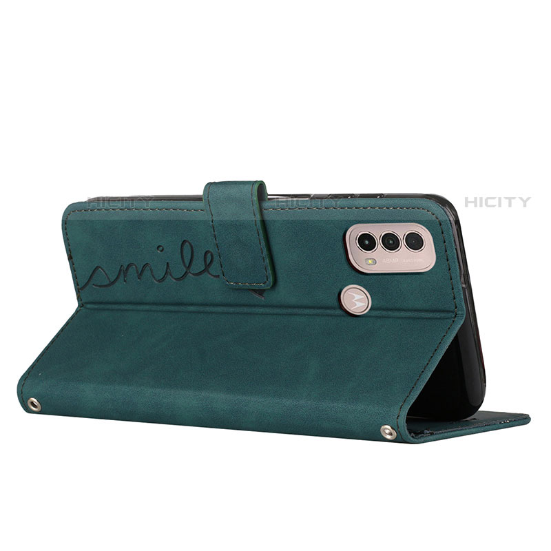 Funda de Cuero Cartera con Soporte Carcasa Y03X para Motorola Moto E20