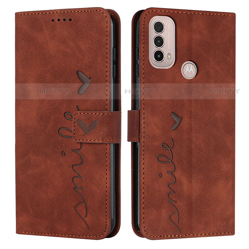 Funda de Cuero Cartera con Soporte Carcasa Y03X para Motorola Moto E40