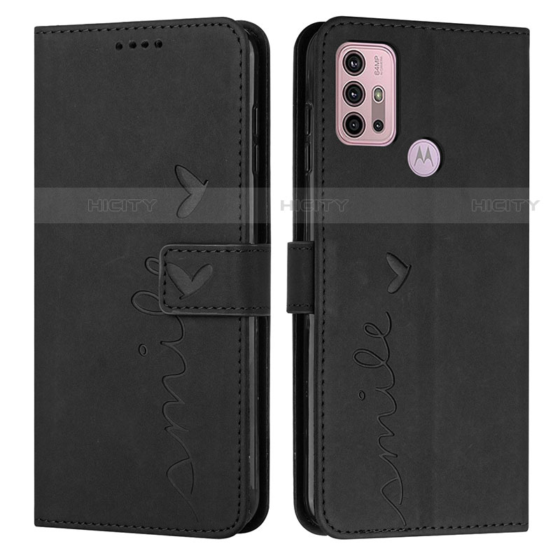 Funda de Cuero Cartera con Soporte Carcasa Y03X para Motorola Moto G10