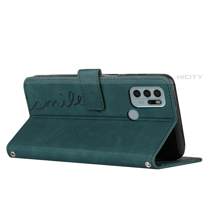 Funda de Cuero Cartera con Soporte Carcasa Y03X para Motorola Moto G60s