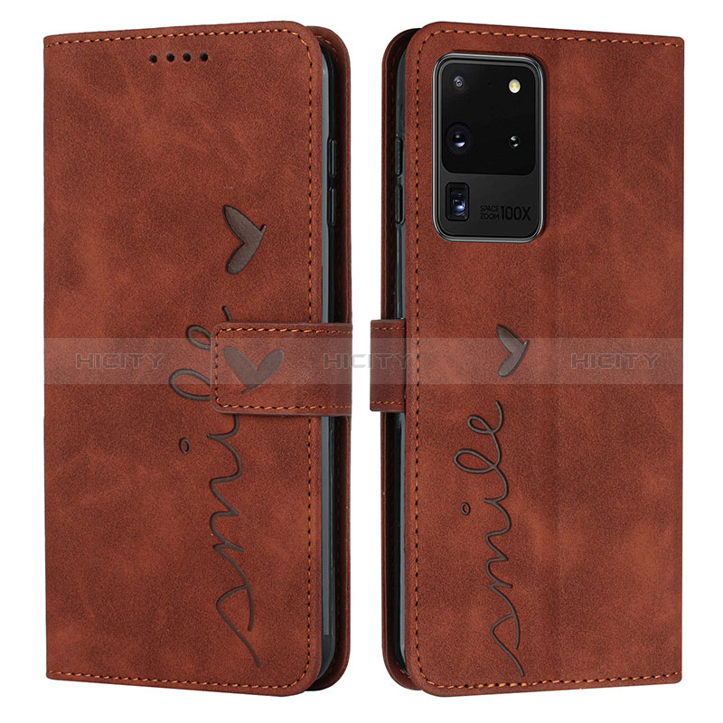 Funda de Cuero Cartera con Soporte Carcasa Y03X para Samsung Galaxy S20 Ultra