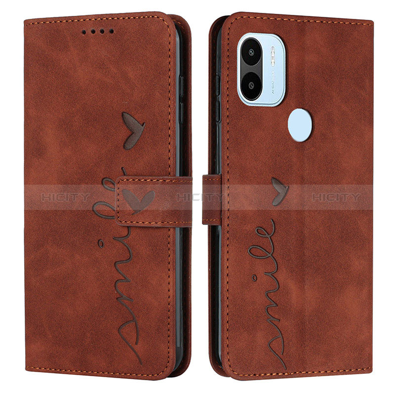 Funda de Cuero Cartera con Soporte Carcasa Y03X para Xiaomi Redmi A1 Plus Marron