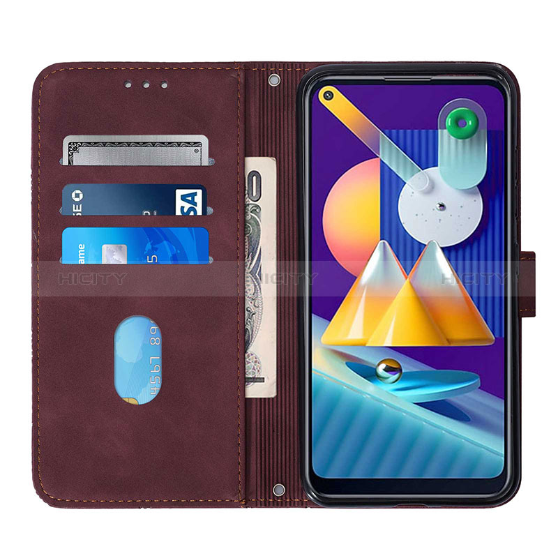 Funda de Cuero Cartera con Soporte Carcasa Y04B para Samsung Galaxy A11