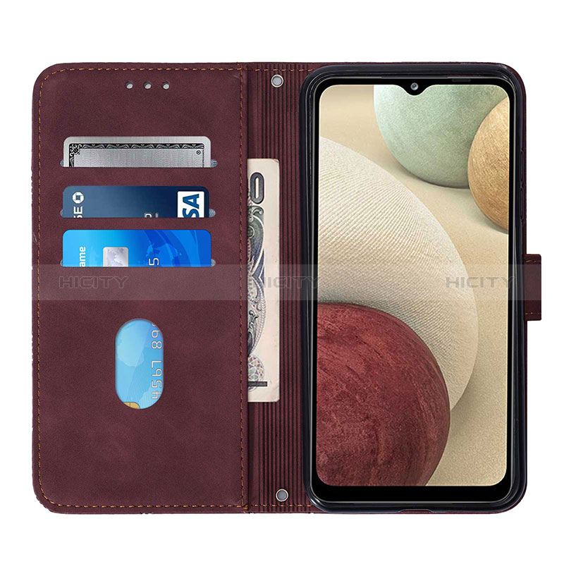 Funda de Cuero Cartera con Soporte Carcasa Y04B para Samsung Galaxy A12 Nacho