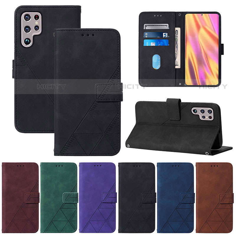 Funda de Cuero Cartera con Soporte Carcasa Y07B para Samsung Galaxy S21 Ultra 5G